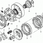 TRX450ES Сцепление