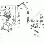 TRX350FE Главный тормозной цилиндр - передний