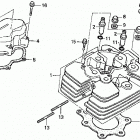 TRX450ES Головка цилиндра