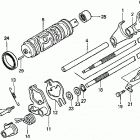 TRX450ES Вилка переключения передач