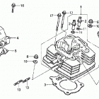 TRX350FE Головка цилиндра
