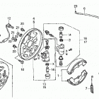TRX450ES Передний тормоз