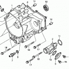 TRX250 Крышка картера задняя