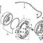 TRX450ES Задний тормоз