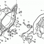 TRX450ES Crankcase cover, rr.