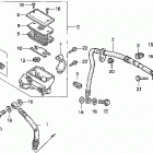 TRX450ES Главный тормозной цилиндр - передний