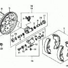 TRX250 Передний тормоз