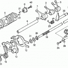 TRX250 Вилка переключения передач