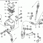 TRX250 Главный тормозной цилиндр - передний