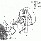 TRX350FE Вентилятор охлаждения