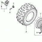 TRX250 Заднее колесо