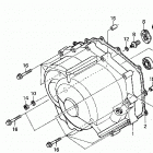 TRX250 Передняя крышка картера