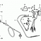 TRX250 Рулевые переключатели и троса