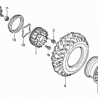 TRX450ES Переднее колесо