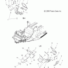 550 IQ SHIFT/EURO-S09PB5BS/BE Chassis, footrests and clutch guard