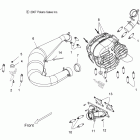 600 IQ RACER-S10MX6JSA/JEA Engine, exhaust system