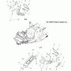 600 IQ SHIFT/EURO-S09PB6FS/FE Chassis, footrests and clutch guard