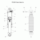 800 RMK/ES/800 DRAGON RMK 155/163/ES/EURO ALL OPT-S09PM8/PG8/PH8 Амортизатор передний подвески