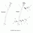 800 RMK/ES/800 DRAGON RMK 155/163/ES/EURO ALL OPT-S09PM8/PG8/PH8 Steering, steering post, assembly