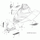 TURBO SWITCHBACK-S09PR7FS/FE Body, hood screens and hinge asm.