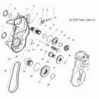 TURBO SWITCHBACK-S09PR7FS/FE Drive train, gearcase asm.