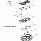 600 RMK/144/155/ES/INTL - S11PK6HSA/HSL/HEA/PM6HSA/HSL Цилиндр двигателя