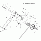 600 RMK/144/155/ES/INTL - S11PK6HSA/HSL/HEA/PM6HSA/HSL Реактивная штанга задняя