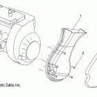 TRAIL RMK/FLEET/ES/EURO-S09NJ5BS/BSF/BSL/BE Engine, blower housing, fan duct