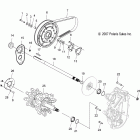 600 IQ RACER-S10MX6JSA/JEA Приводной вал и промежуточный