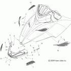 800 DRAGON SP/ES EURO-S09PE8ES/EEL Body, hood screens and hinge asm.