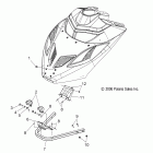 600 RR EURO  -S09MX6FE Body, hood mounting and front bumper