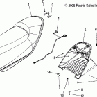 600 HO FUSION F/O - S06MP6FS Seat and taillight