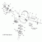 800 DRAGON RMK 155 SPECIAL LATE PROD - S08PG8ES Handlebar mounting and controls (special 08 build)