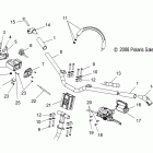 700 RMK EARLY PROD - S08PL7JS Handlebar mounting and controls