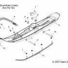 600 RR/EURO - S08MX6FS/FE Лыжа