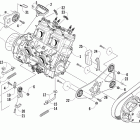 M1000 Sno Pro Опора двигателя и вариатор