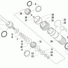 CFR 800 Задняя  подвеска, передний амортизатор