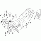 600 Sno Pro Бензобак и задния часть фонаря