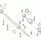 CFR 800 Задняя подвеска ,задний амортизатор