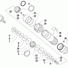 Z1 Sno Pro Задняя  подвеска, передний амортизатор
