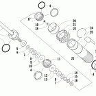 M6 Задняя  подвеска, передний амортизатор