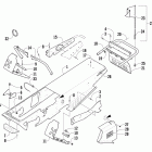 120 Sno Pro Шасси, скамейка для ног и задний  бампер