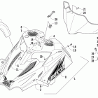 500 Sno Pro Капот и ветровое стекло
