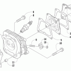 120 Sno Pro Цилиндр, свеча.