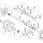 600 Sno Pro Привод вала и тормозные узлы  (ccusg)
