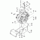 120 Sno Pro Вариатор и опора двигателя