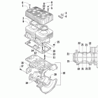 T570 Картер и блок цилиндр