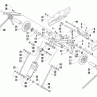 600 Sno Pro Задняя подвеска , задний рычаг