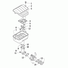 120 Sno Pro Воздухоочиститель в сборе