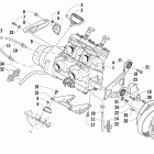 F6 Sno Pro Вариатор и опора двигателя